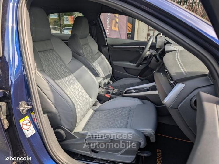 Audi A3 Sportback IV 35 TFSI 150CH MILD HYBRID S line tronic 7 MATRIX LED CUIR GRIS ORIGINE F - 12