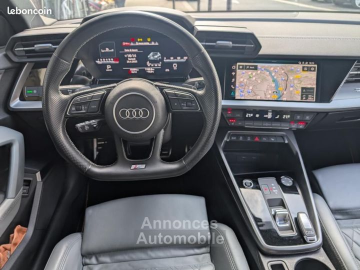 Audi A3 Sportback IV 35 TFSI 150CH MILD HYBRID S line tronic 7 MATRIX LED CUIR GRIS ORIGINE F - 14