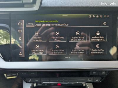 Audi A3 Sportback IV 35 TFSI 150CH MILD HYBRID S line tronic 7 MATRIX LED CUIR GRIS ORIGINE F   - 20