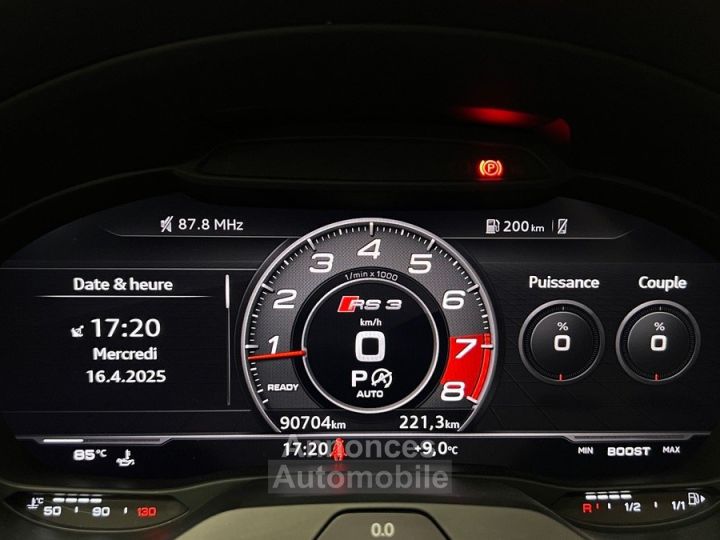 Audi RS3 Sportback 25 TFSI 400 ch DAZA / Matrix LED / Bang & Olufsen / TO / Caméra / Origine France - 19