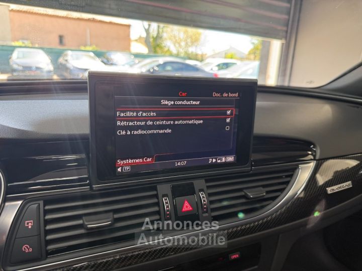 Audi RS6 AVANT Performance V8 40 TFSI 605cv Quattro Tiptronic 8 / LIGNE AKRA D'ORIGINE / SUIVIE COMPLET - 30