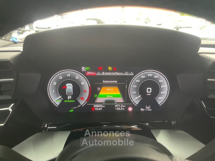 Audi A3 Sportback 45 TFSIe 245 S tronic 6 Competition / MATRIX LED / TOIT OUVRANT - 15