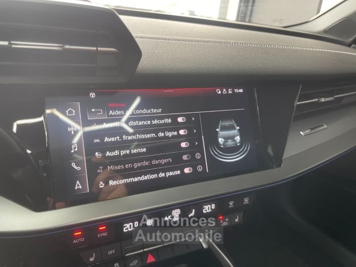 Audi A3 Sportback 45 TFSIe 245 S tronic 6 Competition / MATRIX LED / TOIT OUVRANT - 18