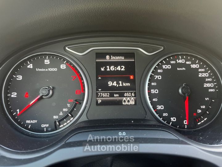 Audi A3 20 TFSI 190 S tronic 7 Quattro S Line CARPLAY-CAMERA DE RECUL-GARANTIE 12 MOIS - 16