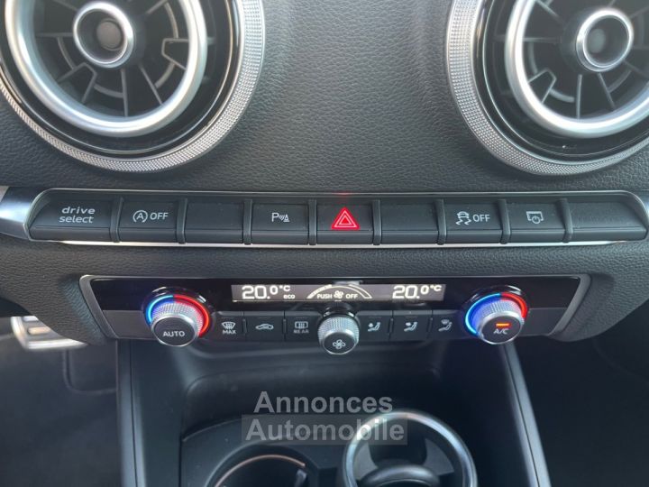 Audi A3 20 TFSI 190 S tronic 7 Quattro S Line CARPLAY-CAMERA DE RECUL-GARANTIE 12 MOIS - 19