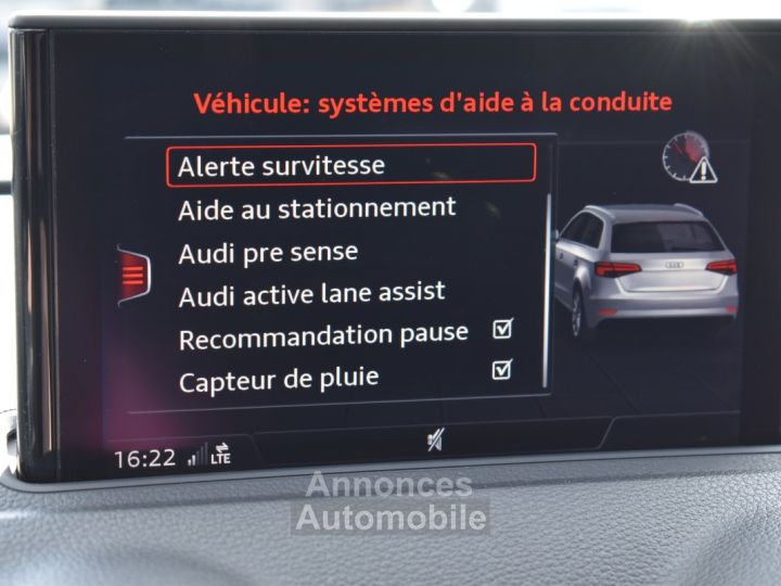 Audi A3 Sportback 14 TFSI 204CH E-TRON BUSINESS LINE S TRONIC 6 - 29