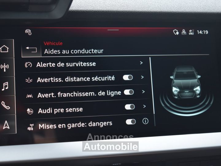 Audi A3 BERLINE 35 TFSI 150CH MILD HYBRID BUSINESS LINE S TRONIC 7 - 32