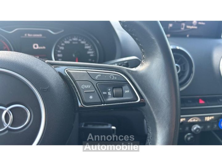 Audi A3 Sportback 14 TFSI 150 S-TRONIC Design - RADAR / SIEGES AVANT CHAUFFANTS - 16