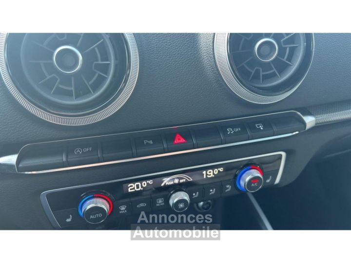 Audi A3 Sportback 14 TFSI 150 S-TRONIC Design - RADAR / SIEGES AVANT CHAUFFANTS - 19