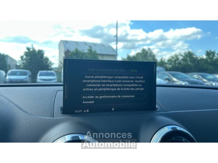 Audi A3 Sportback 14 TFSI 150 S-TRONIC Design - RADAR / SIEGES AVANT CHAUFFANTS - 22