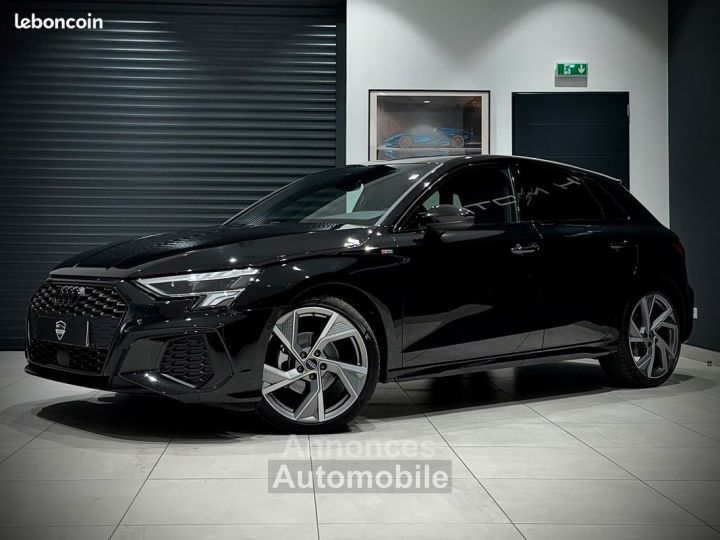 Audi A3 Sportback III 8Y S-LINE EDITION PLUS 35 TFSI 150 Ch S-TRONIC 7 PACK BLACK SOUND B&O SIÈGE SPORT S JA 19 P FEUX MATRIX 1ER MAIN TVA RECUP GTIE 022026 ETAT NEUF - 1