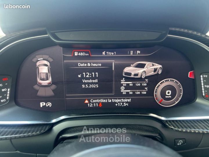 Audi R8 V10 PLUS 52 610CH QUATTRO %2B CAMERA DE RECUL SON BANG & OLUFSEN PACK CARBONE ENTRET - 11