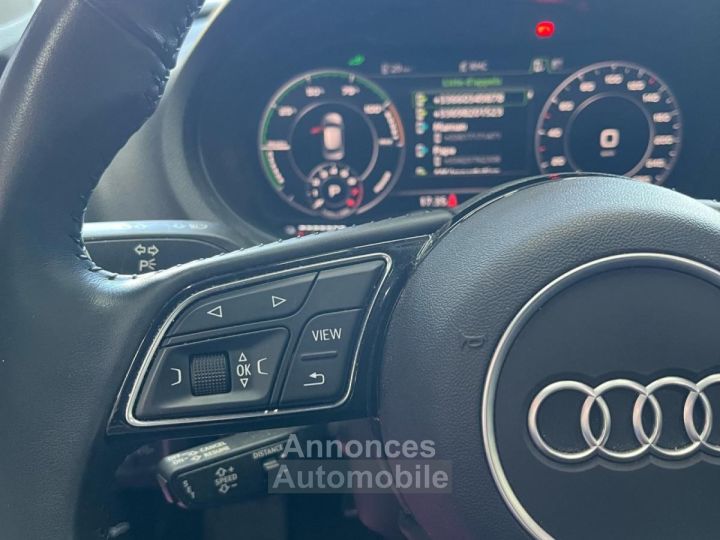 Audi A3 Sportback 40 e-tron 204 S tronic 6 Design Luxe SUIVI / VIRTUAL / ACC / SIEGES CHAUFFANTS / CHARGE A INDUCTION / RADARS AV  AR - 13
