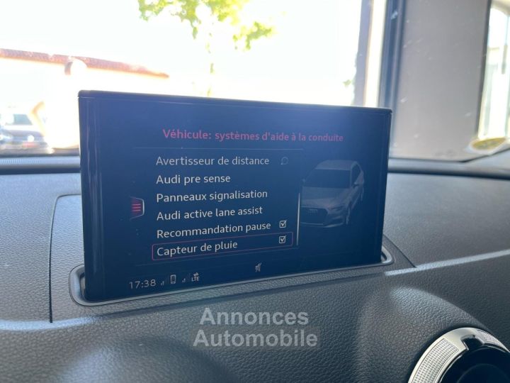 Audi A3 Sportback 40 e-tron 204 S tronic 6 Design Luxe SUIVI / VIRTUAL / ACC / SIEGES CHAUFFANTS / CHARGE A INDUCTION / RADARS AV  AR - 35