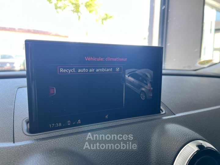Audi A3 Sportback 40 e-tron 204 S tronic 6 Design Luxe SUIVI / VIRTUAL / ACC / SIEGES CHAUFFANTS / CHARGE A INDUCTION / RADARS AV  AR - 36