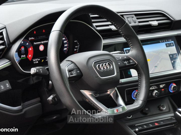 Audi Q3 II 35 TDI 150 S LINE SLINE S-TRONIC 7 du 09-2020 Origine France 74700kms ( 11k d'options ) Toit Ouvrant Hifi Bang & Olufsen Jantes 20 Sport Caméra siè - 9
