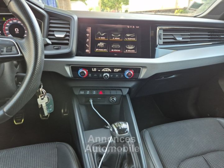 Audi A1 Sportback 30 TFSI 110 ch BVM6 S Line / CARPLAY / RADAR AR / FRANCAISE / GARANTIE 12 MOIS - 15