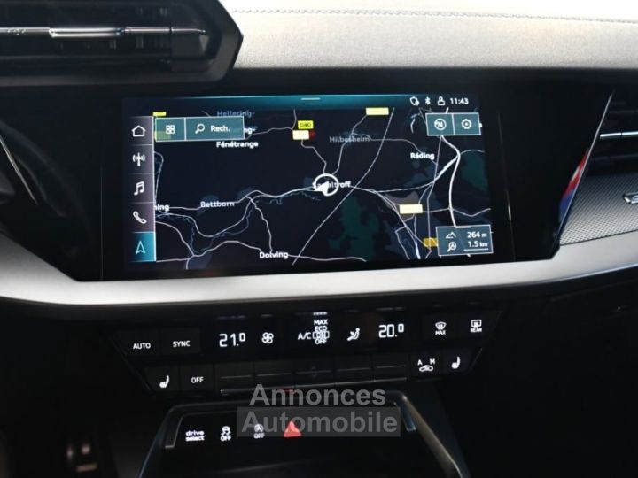 Audi S3 Berline 20 TFSI 310 Quattro S-Tronic GPS Virtual Car Play Pré Sense Efficience Drive Ressort HR JA 18 Garantie 26/09/2025 ou 100000 km - 25