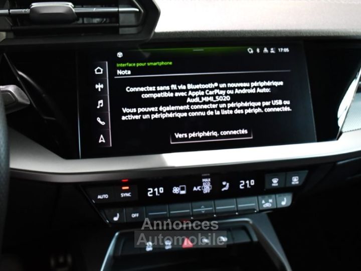 Audi A3 Sportback S-Line 35 TDI 150 S-Tronic GPS Virtual Caméra Lane Pré Sense Induction JA 19 - 16