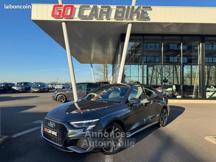Audi A3 Berline TFSI 150 S LINE S-tronic Garantie 6 ans Virtual Cockpit Apple Carplay Caméra Régulateur Adaptatif 435-mois - 1