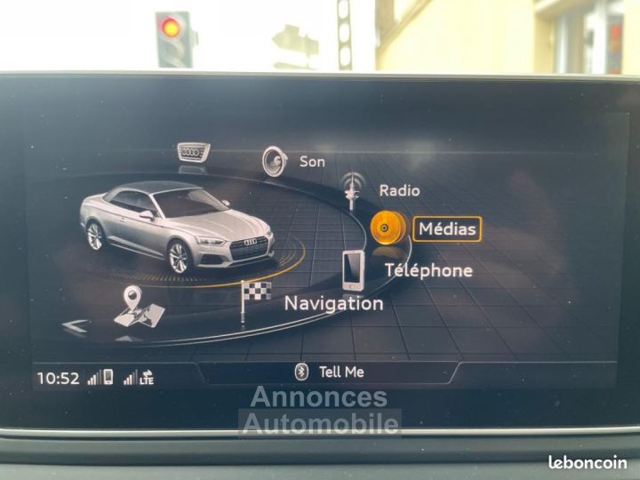 Audi A5 CABRIOLET 20 40 TDI 190 S-LINE S-TRONIC BVA FAIBLE KILOMETRAGE - 17