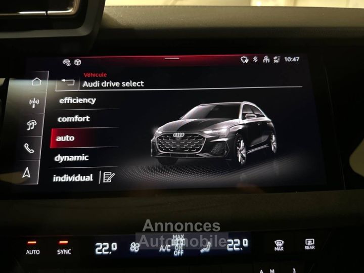 Audi A3 Sportback 45 TFSI e Hybride rechargeable 272 S tronic 6 S line - 17