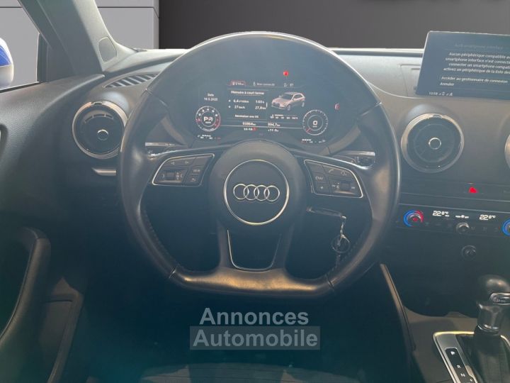 Audi A3 14 TFSI COD 150 S tronic 7 S Line SUIVIE -VIRTUAL COCKPIT-APPLE CARPLAY-GARANTIE 12 MOIS - 14