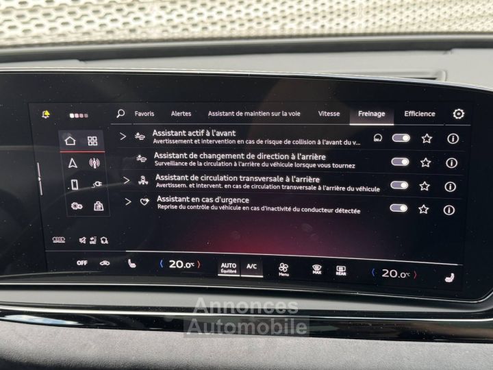Audi A5 AVANT Avant e-hybrid 299 ch S tronic 7 Quattro S line - 22