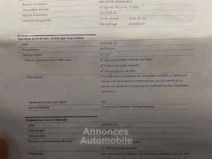 Audi A3 III 16 TDI 105ch FAP Ambiente S tronic 7 - 26