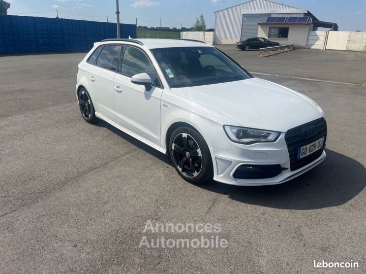 Audi A3 Sportback 14 TSI 150CH S LINE INT ET EXT-GPS-LED-SEMI CUIR-JANTES ROTOR-BLACK EDITION - 2