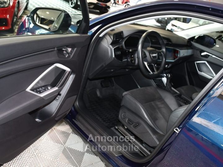 Audi Q3 Sportback S-Line Design Luxe 35 TFSI 150 S-Tronic GPS Virtual ACC Attelage Hayon LED Pré Sense Lane JA 19 Sport - 23
