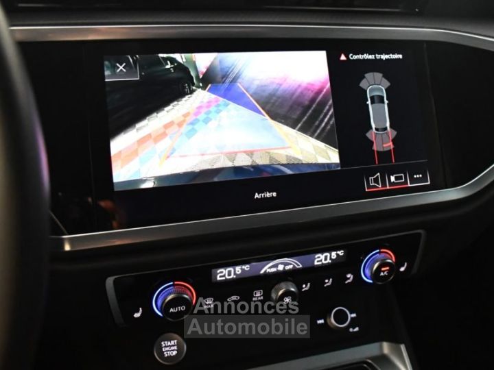 Audi Q3 Sportback S-Line Design Luxe 35 TFSI 150 S-Tronic GPS Virtual ACC Attelage Hayon LED Pré Sense Lane JA 19 Sport - 30
