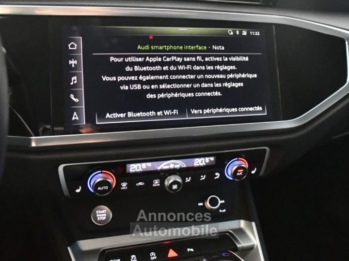 Audi Q3 Sportback S-Line Design Luxe 35 TFSI 150 S-Tronic GPS Virtual ACC Attelage Hayon LED Pré Sense Lane JA 19 Sport - 32