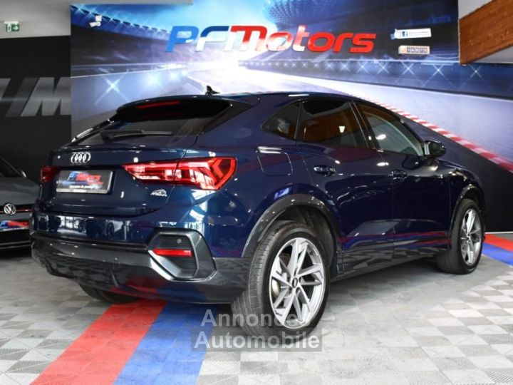 Audi Q3 Sportback S-Line Design Luxe 35 TFSI 150 S-Tronic GPS Virtual ACC Attelage Hayon LED Pré Sense Lane JA 19 Sport - 37