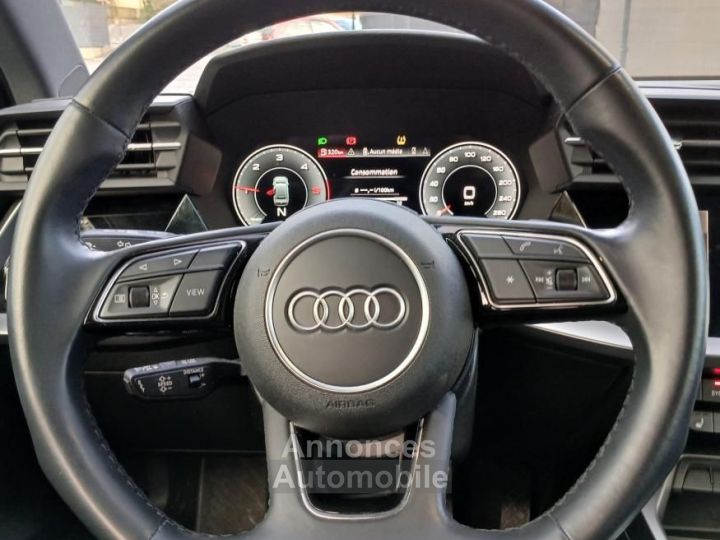 Audi A3 BERLINE 20 TDI 116ch S-TRONIC %2B4 Roues Hiver Attelage démontable Sièges AV Chauffants - 9