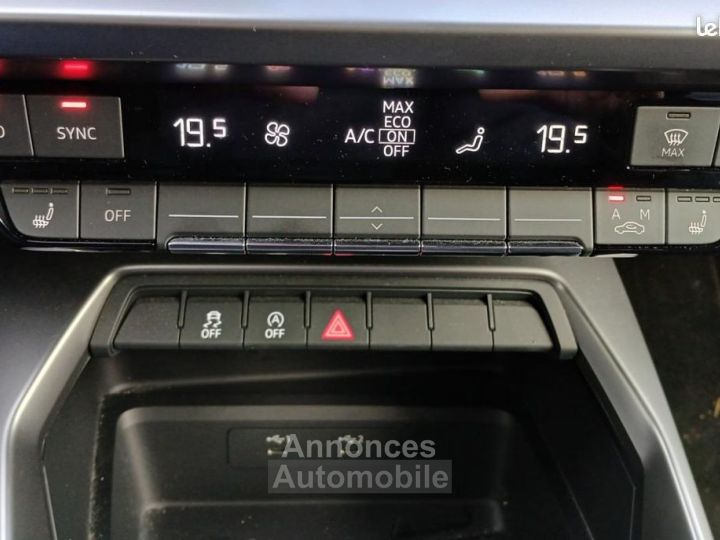 Audi A3 BERLINE 20 TDI 116ch S-TRONIC %2B4 Roues Hiver Attelage démontable Sièges AV Chauffants - 15