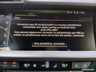 Audi A3 BERLINE 20 TDI 116ch S-TRONIC %2B4 Roues Hiver Attelage démontable Sièges AV Chauffants   - 18