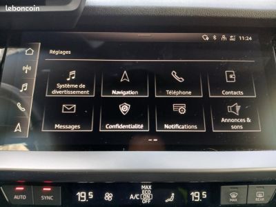 Audi A3 BERLINE 20 TDI 116ch S-TRONIC %2B4 Roues Hiver Attelage démontable Sièges AV Chauffants   - 19