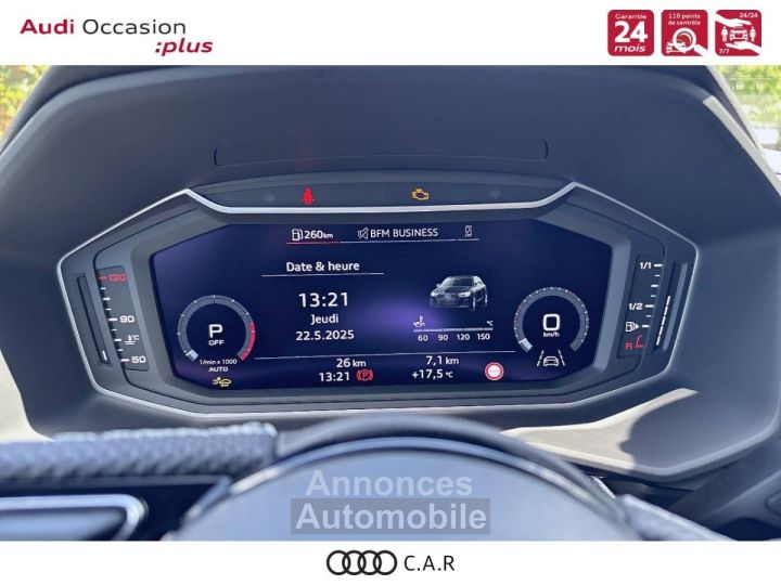 Audi A1 Sportback 30 TFSI 116 ch S tronic 7 Black Edition - 11