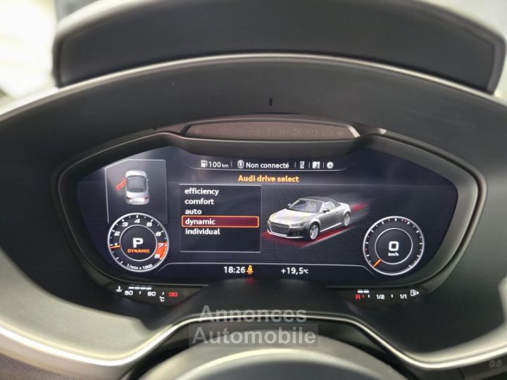 Audi TTS ROADSTER 20 TFSI 310CH QUATTRO S TRONIC 6 ETAT EXCEPTIONNEL - 14