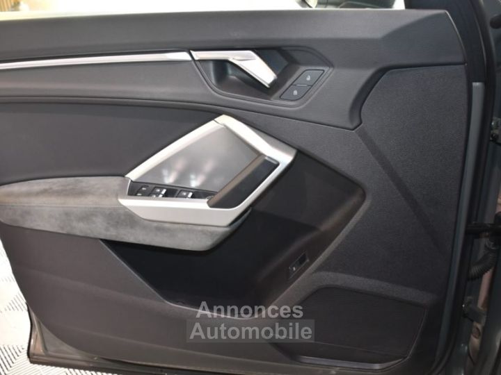 Audi Q3 Sportback S-Line Design Luxe 35 TDI 150 S-Tronic GPS Vebasto Virtuyal Hayon Attelage LED Caméra ACC Pré Sense JA 19 - 21