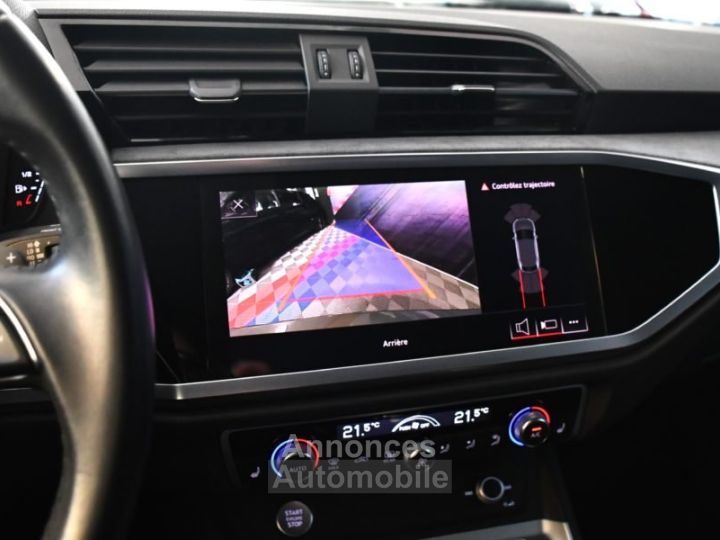 Audi Q3 Sportback S-Line Design Luxe 35 TDI 150 S-Tronic GPS Vebasto Virtuyal Hayon Attelage LED Caméra ACC Pré Sense JA 19 - 27