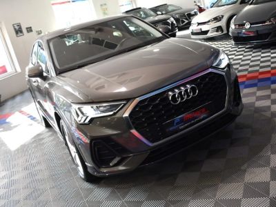 Audi Q3 Sportback S-Line Design Luxe 35 TDI 150 S-Tronic GPS Vebasto Virtuyal Hayon Attelage LED Caméra ACC Pré Sense JA 19   - 30