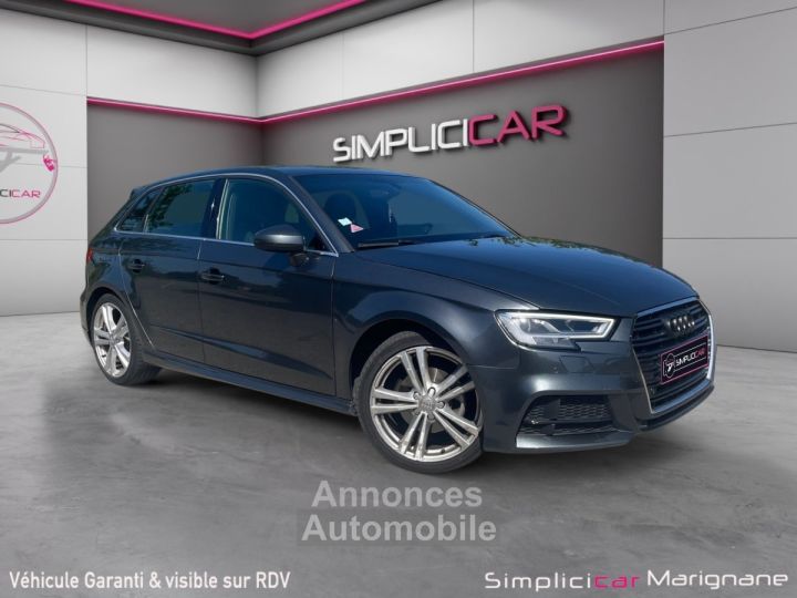 Audi A3 Sportback 20 TDI 150 S tronic 6 S Line-PHARE MATRIX LED-APPLE CARPLAY-GARANTIE 12 MOIS- - 1