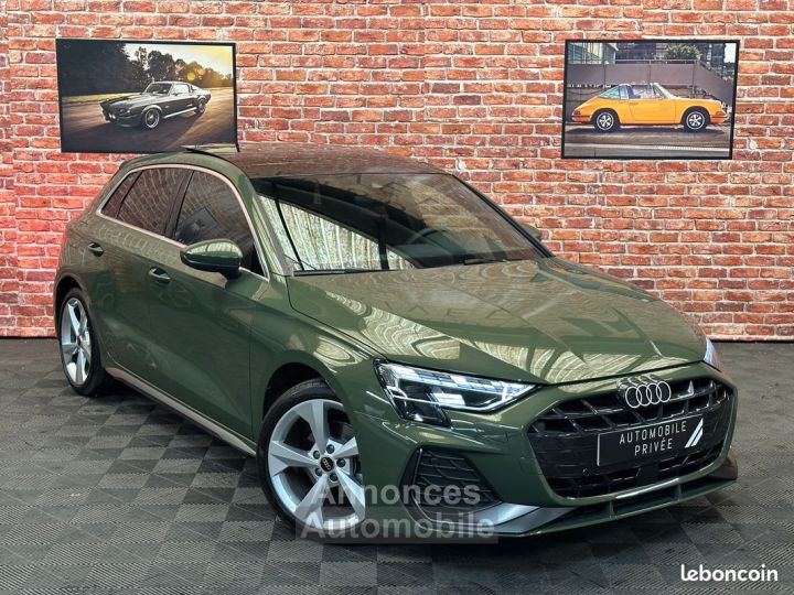 Audi A3 Sportback ( 8Y ) 20 TDI 150 cv S-LINE 35-TDI 35TDI S LINE VERT DISTRIC FULL OPTIONS IMMAT FRANCAISE - 1