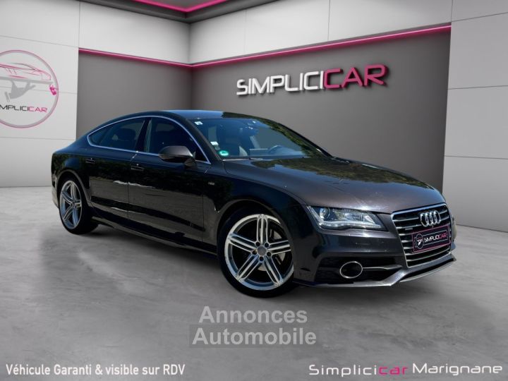 Audi A7 Sportback V6 30 TDI 204 Quattro S Line S tronic 7 *GARANTIE 12 MOIS* CAMERA AVANT AR/ ALCANTARA CHAUFFANTS / ANGLES MORTS - 1
