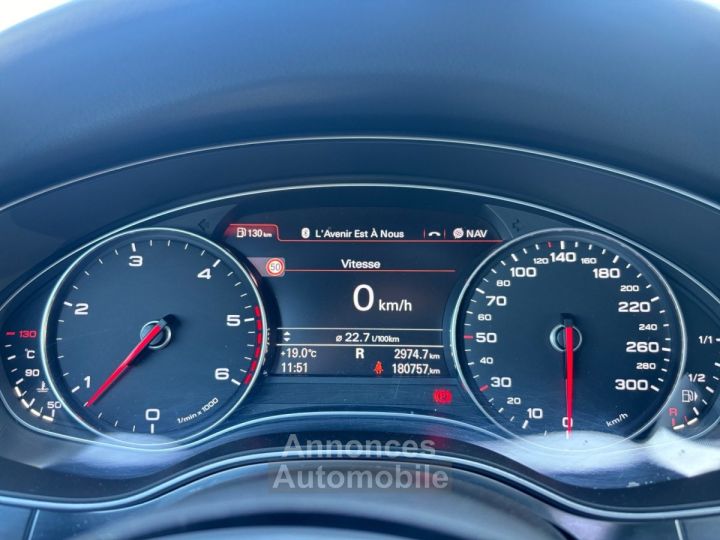 Audi A7 Sportback V6 30 TDI 204 Quattro S Line S tronic 7 *GARANTIE 12 MOIS* CAMERA AVANT AR/ ALCANTARA CHAUFFANTS / ANGLES MORTS - 15
