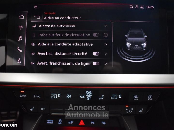 Audi A3 Sportback 40 TFSI E 204ch SIEGES MASSANTS S-LINE MATRIX LED BVA SUIVI GARANTIE 6 à 60 - 19