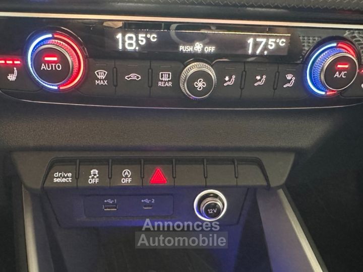 Audi A1 Sportback S Line 200 ch 40 TFSI S Tronic 6 - Méplat - Sièges chauffants - Feux LED - Apple CarPlay - 23