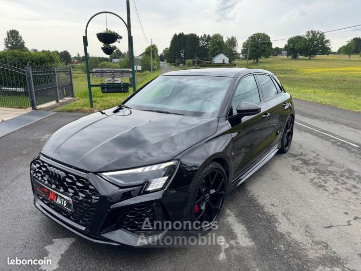 Audi RS3 sportback immatriculation francaise pas de malus 20500 kms premiere main toit ouvrant matrix rs design plus rouge hayon camera etat parfait garantie - 1